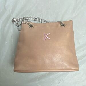 Paloma Picasso- Tiffany’s Designer, Italy Pink Leather-Shoulder- Crossbody Bag